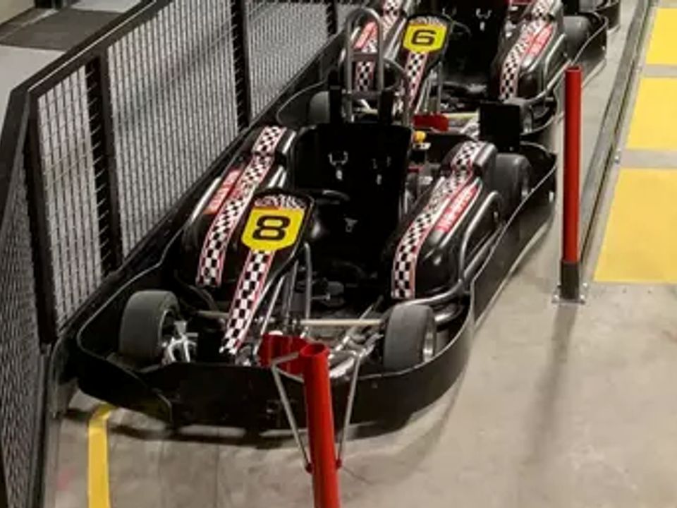Karts all lined up